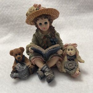 Yesterday’s Child. Julia with Emmy Lou & Daphne…Garden Friends.